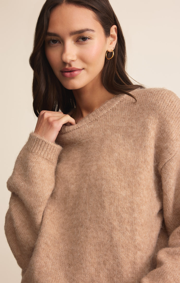 Sweaters Snowed In Sweater Heathered Camel