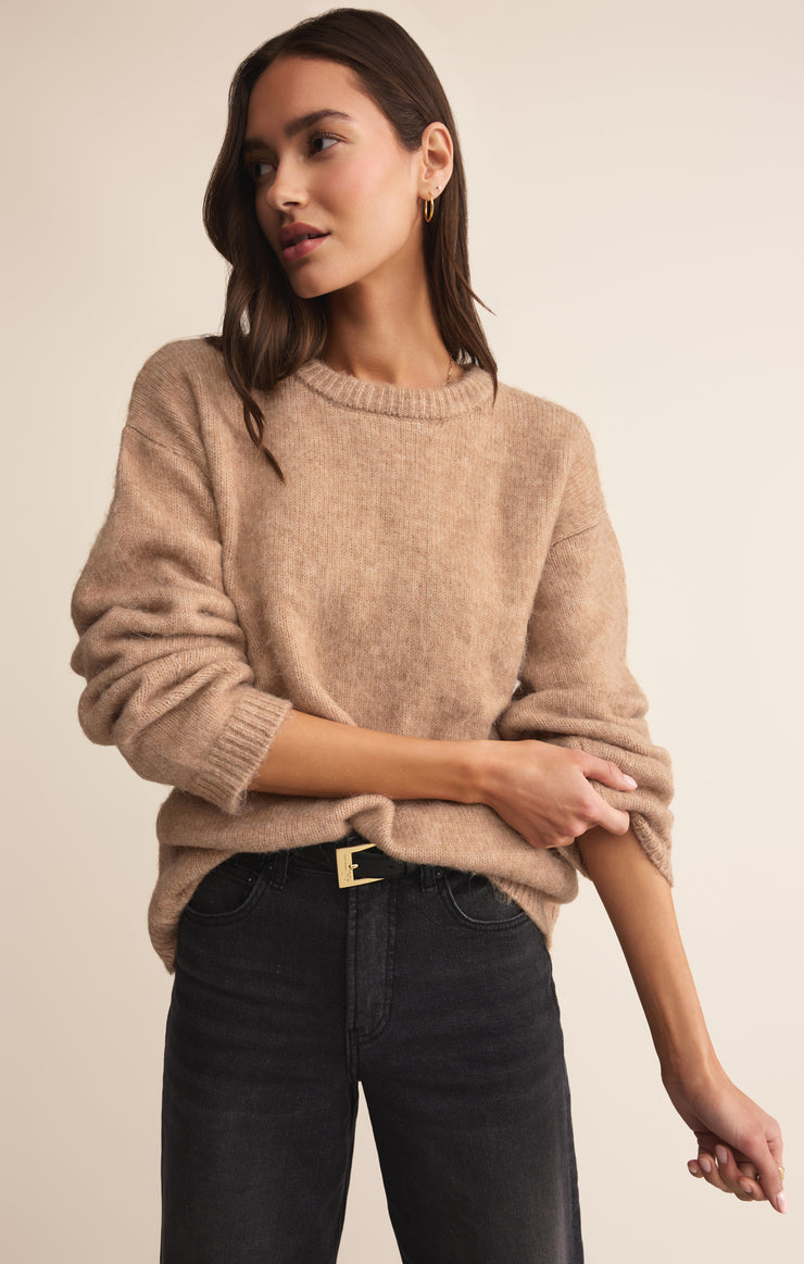 Sweaters Snowed In Sweater Heathered Camel