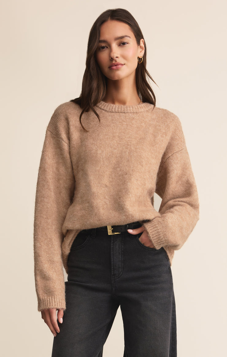 Sweaters Snowed In Sweater Heathered Camel