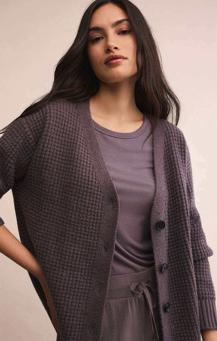 Sweaters Cozette Relaxed Cardigan Burnt Ash