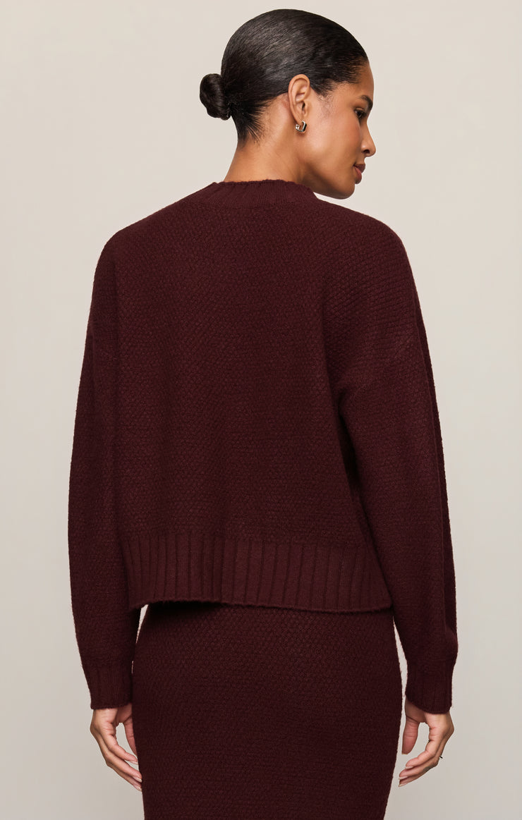 Tops Shellie Sweater Top Merlot