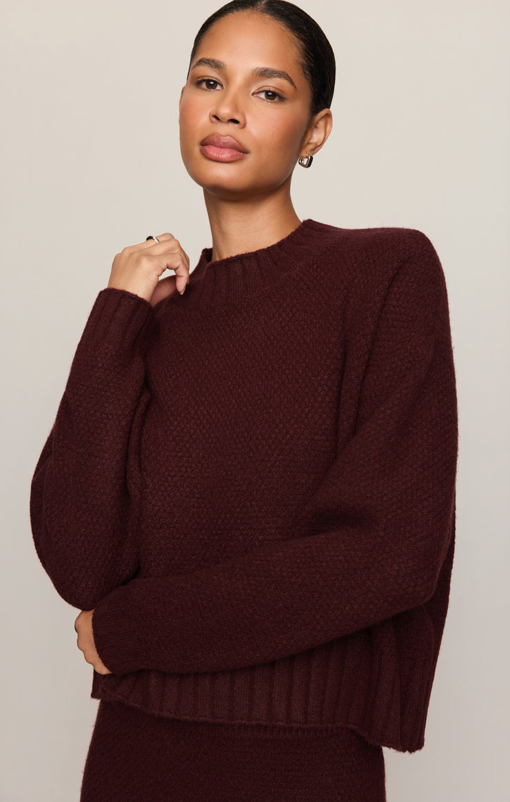 Tops Shellie Sweater Top Merlot