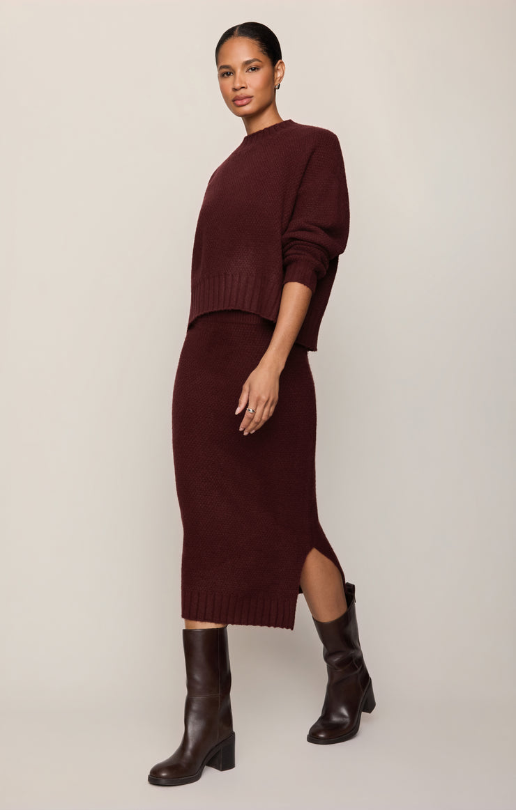 Tops Shellie Sweater Top Merlot
