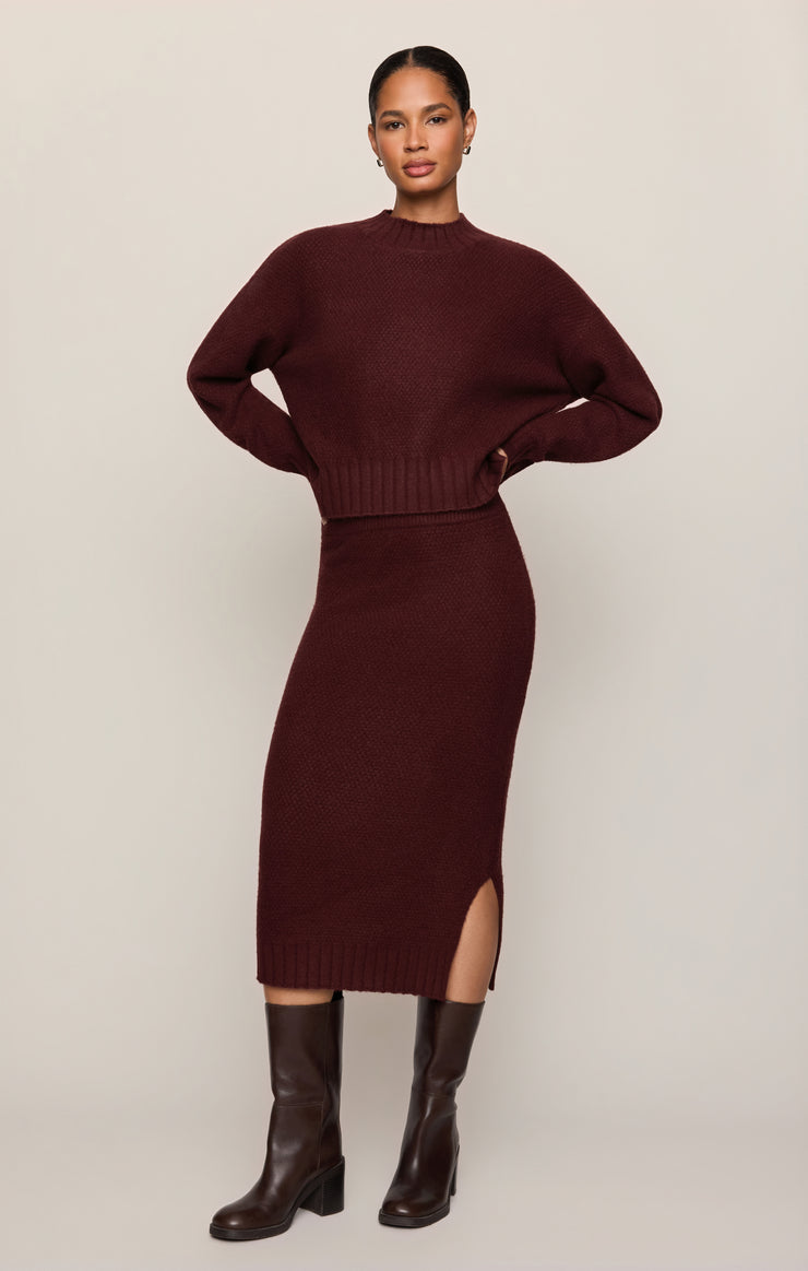 Tops Shellie Sweater Top Merlot