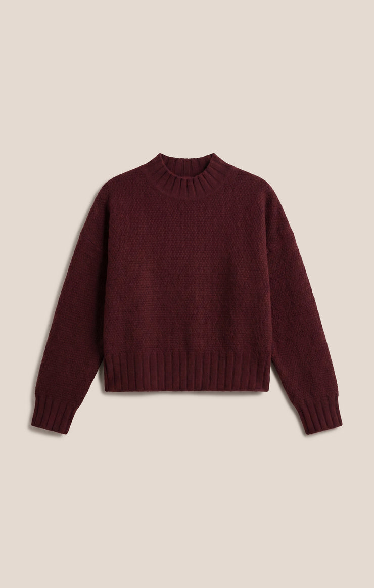Tops Shellie Sweater Top Merlot