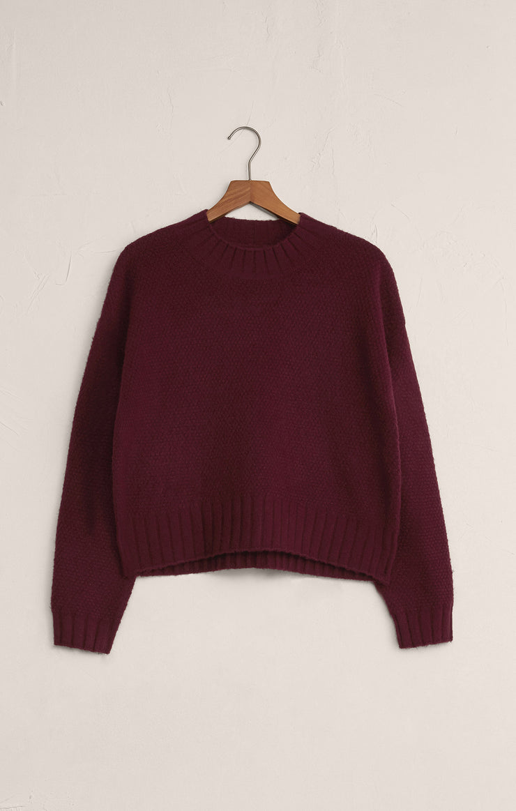Tops Shellie Sweater Top Merlot