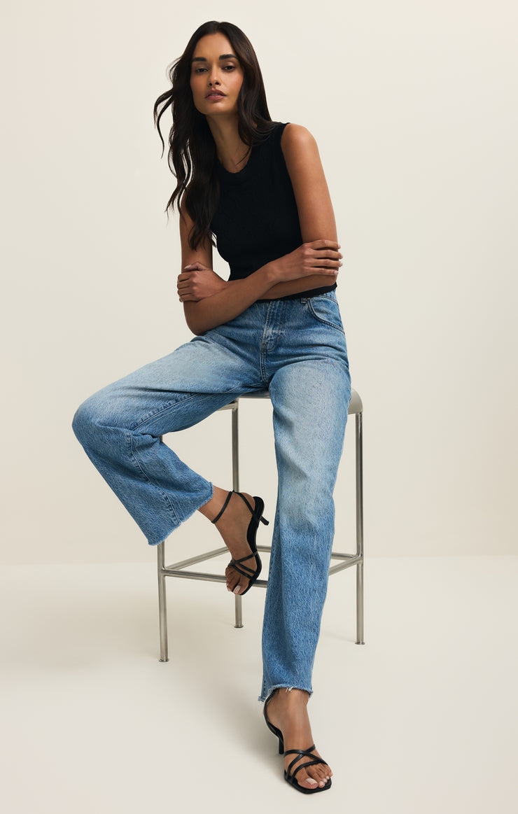 Ramona Cropped Sweater Tank