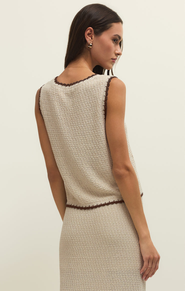 Sweaters Yessenia Whipstitch Tank Linen