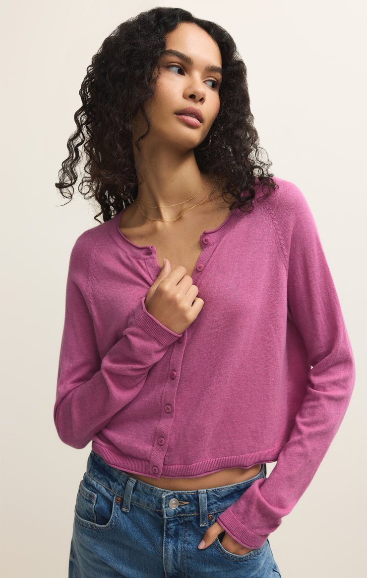 Sweaters The Perfect Layer Cardigan Spanish Rose