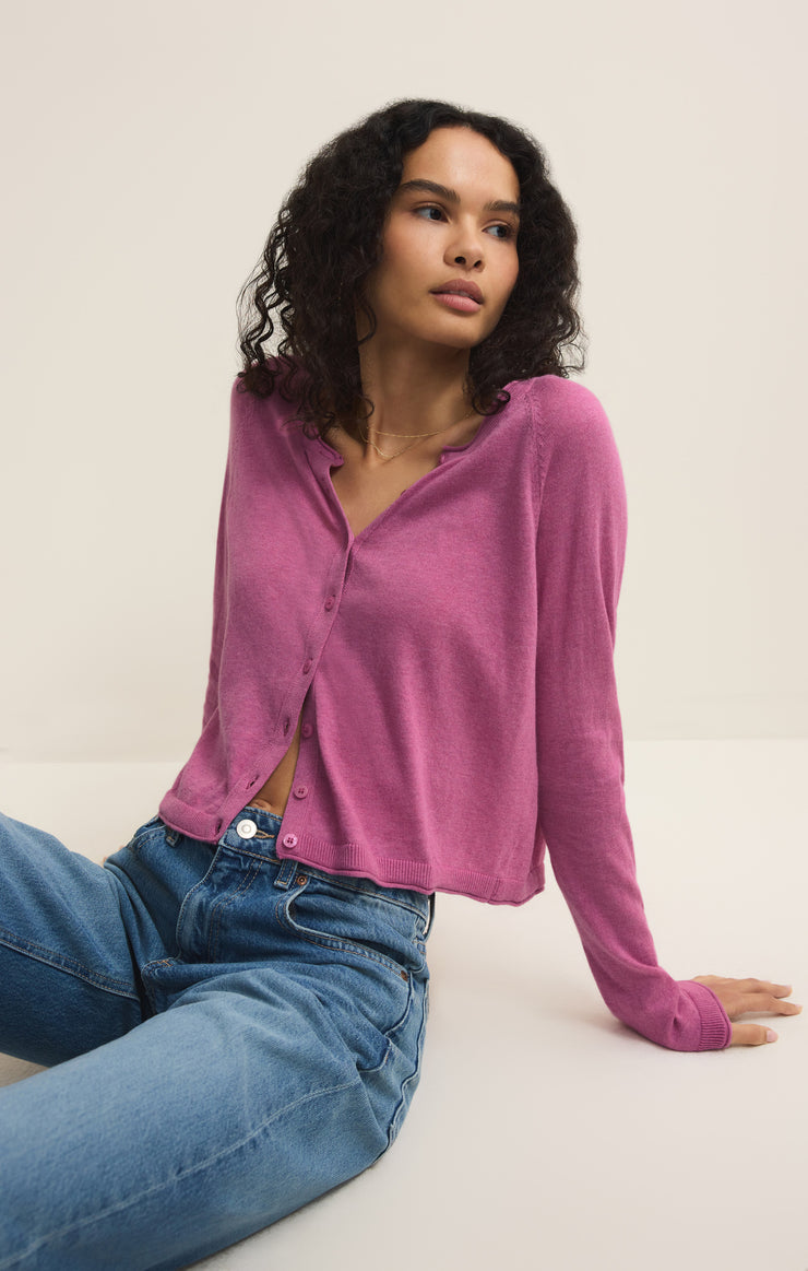 Sweaters The Perfect Layer Cardigan Spanish Rose