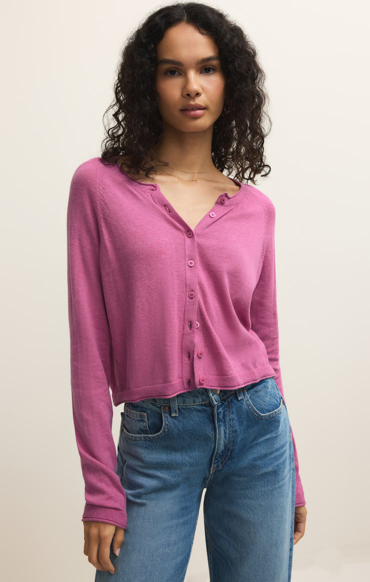 Sweaters The Perfect Layer Cardigan Spanish Rose