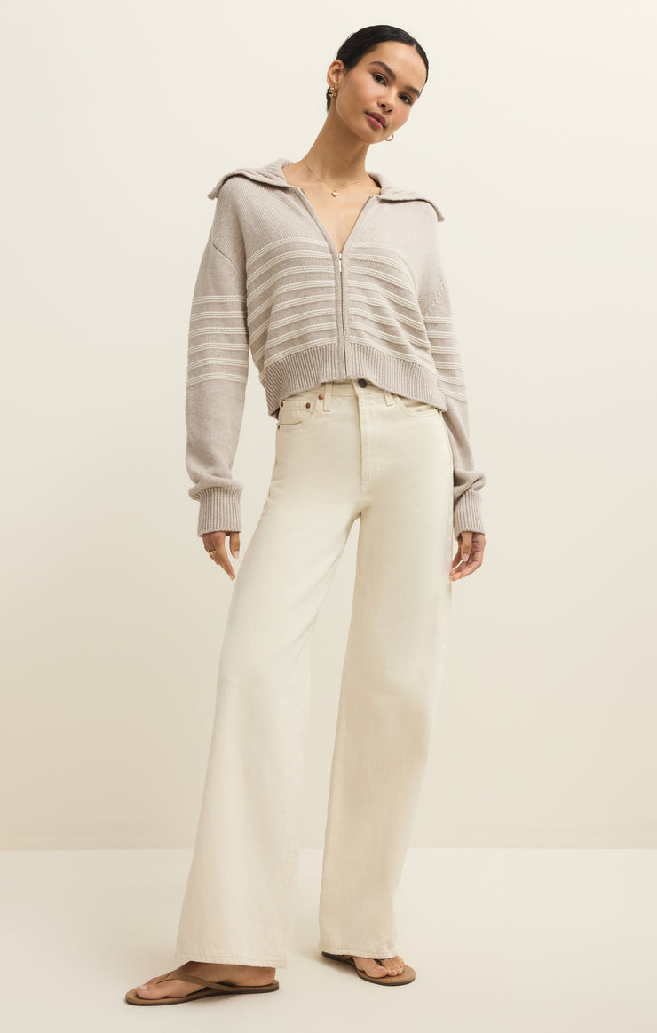 Sweaters Kovac Cropped Sweater Jacket Natural Heather