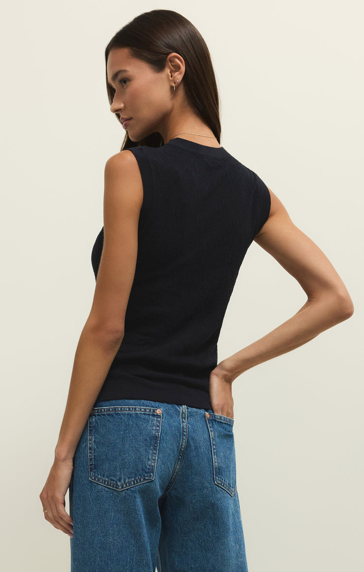 Sweaters Tibi Mesh Tank Black