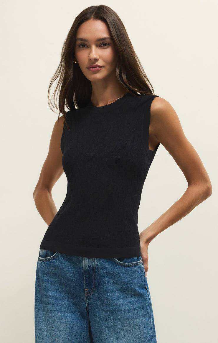 Sweaters Tibi Mesh Tank Black