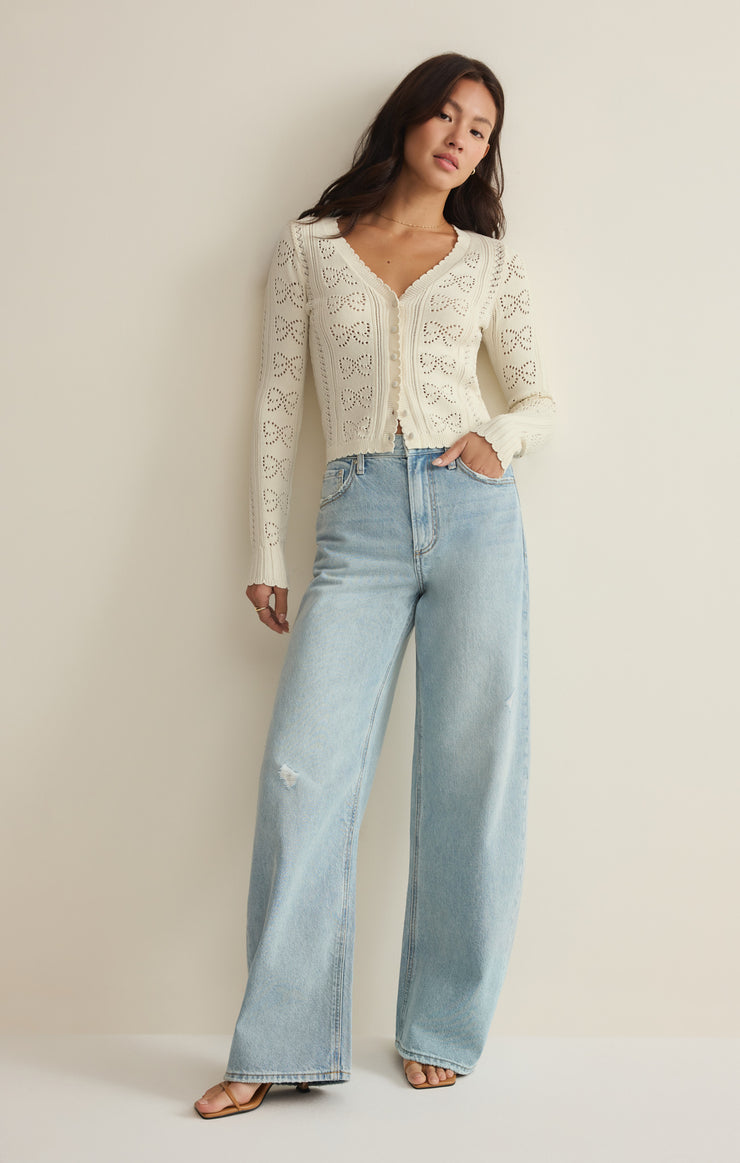 Gema Pointelle Cardigan