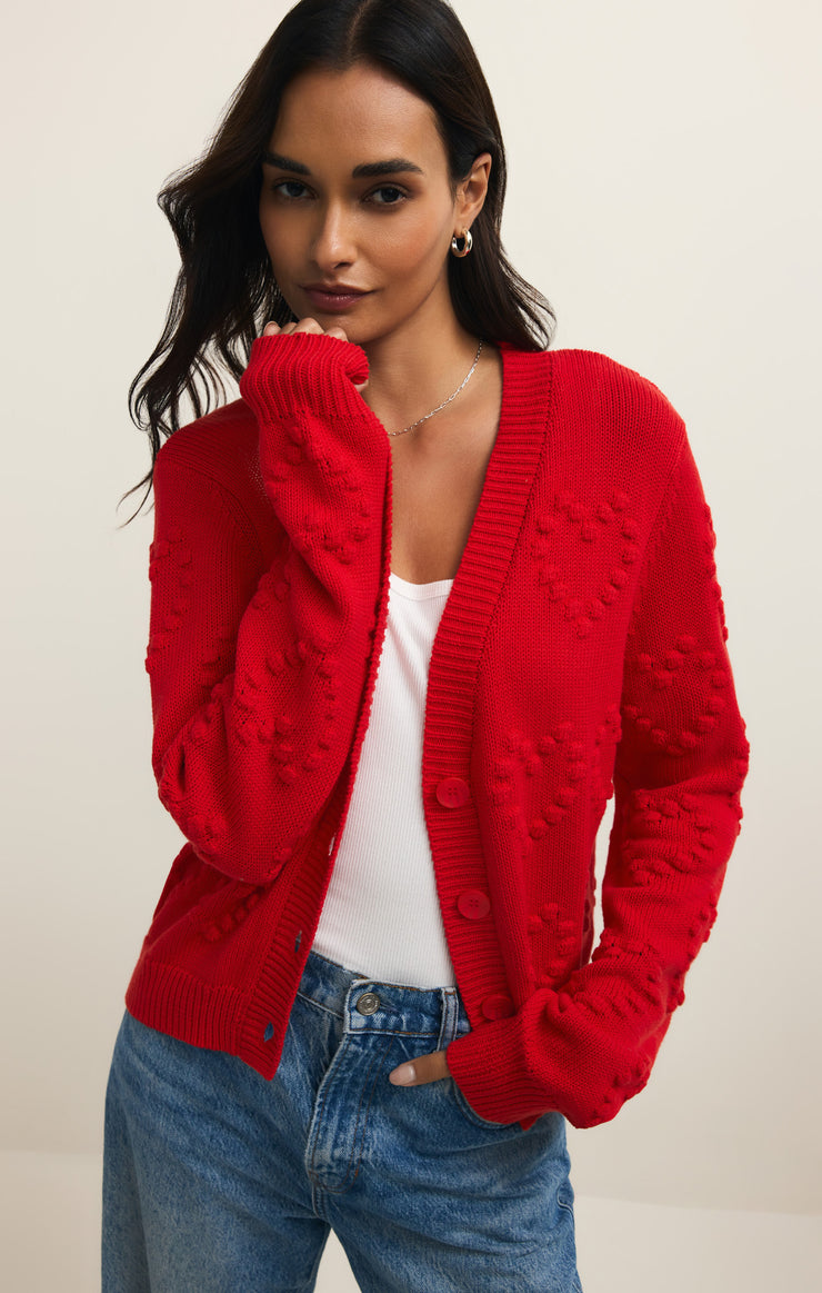 Sweaters Hearts Embroidered Cardigan Hearts Embroidered Cardigan