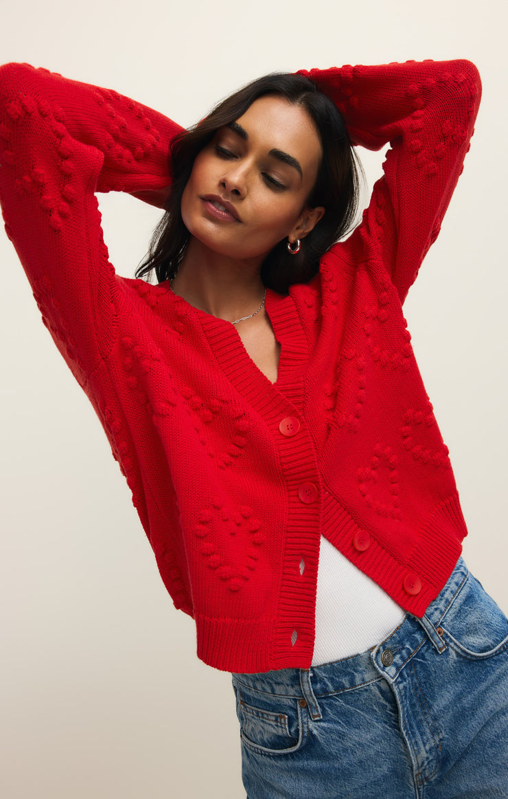 Sweaters Hearts Embroidered Cardigan Hearts Embroidered Cardigan