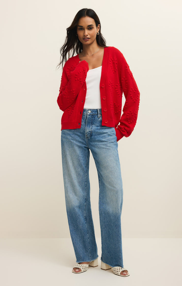 Sweaters Hearts Embroidered Cardigan Hearts Embroidered Cardigan