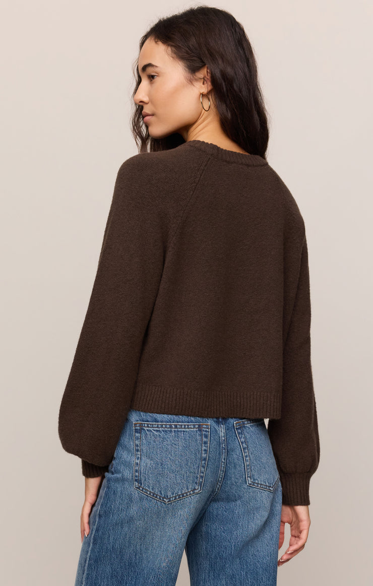 Sweaters Coming Up Cozy Sweater Dark Chocolate