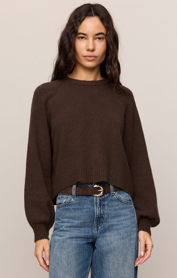 Sweaters Coming Up Cozy Sweater Dark Chocolate