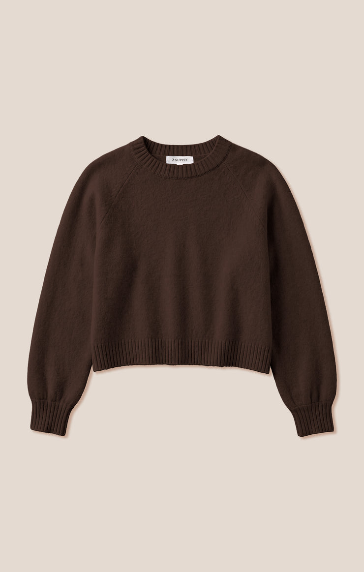 Sweaters Coming Up Cozy Sweater Dark Chocolate