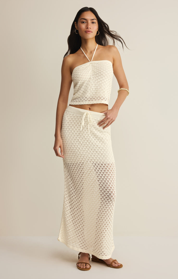 Sweaters Windswept Crochet Cropped Top Cloud
