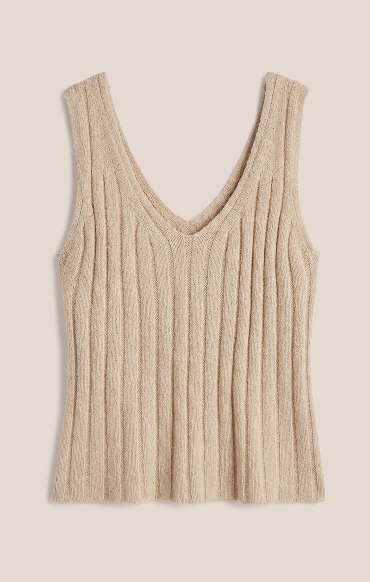 Tops Acadia Sweater Tank Island Coconut