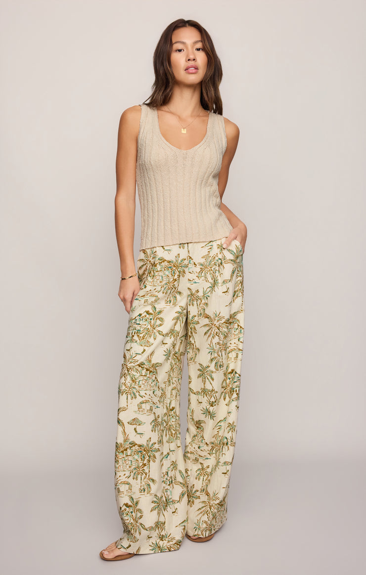 Tops Acadia Sweater Tank Island Coconut