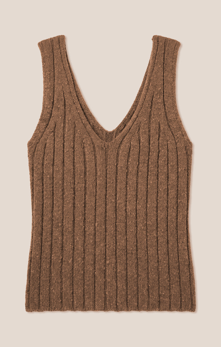 Tops Acadia Sweater Tank Palo Santo