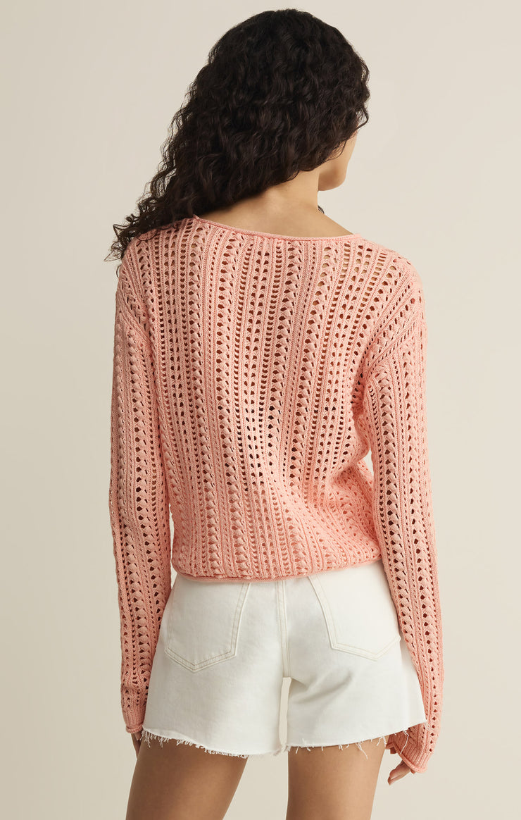 Sweaters Upland Crochet Sweater Top Bellini