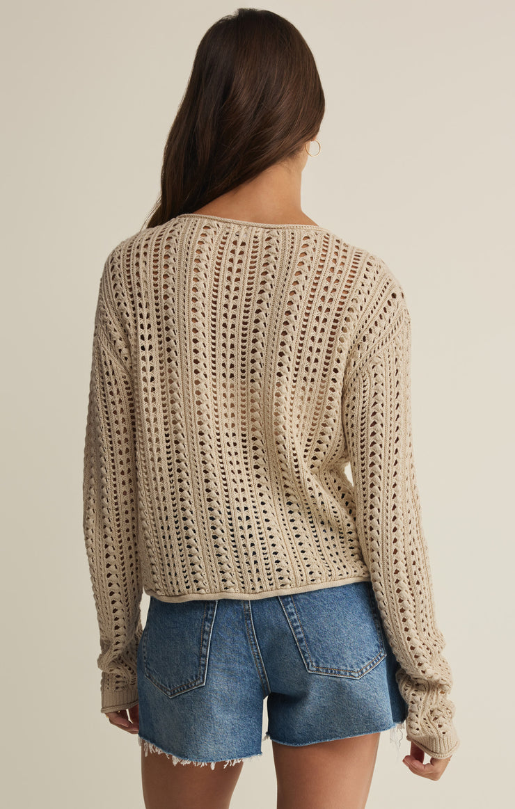 Sweaters Upland Crochet Sweater Top Island Coconut