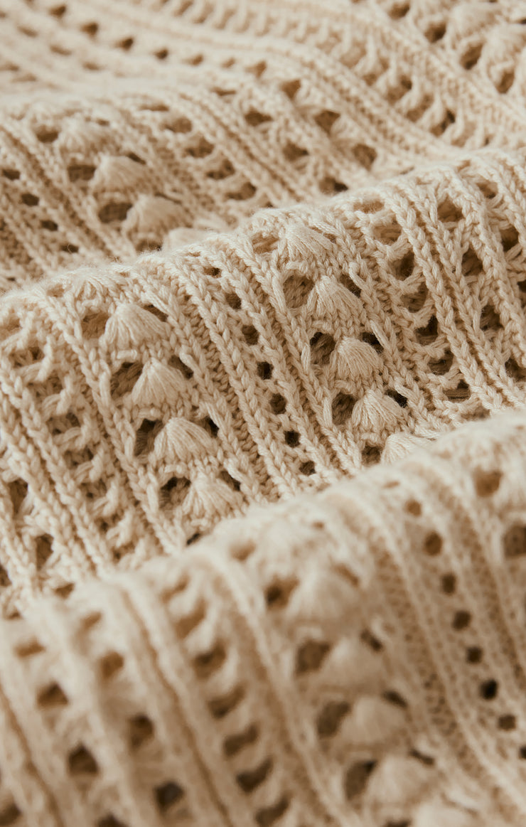 Sweaters Upland Crochet Sweater Top Island Coconut