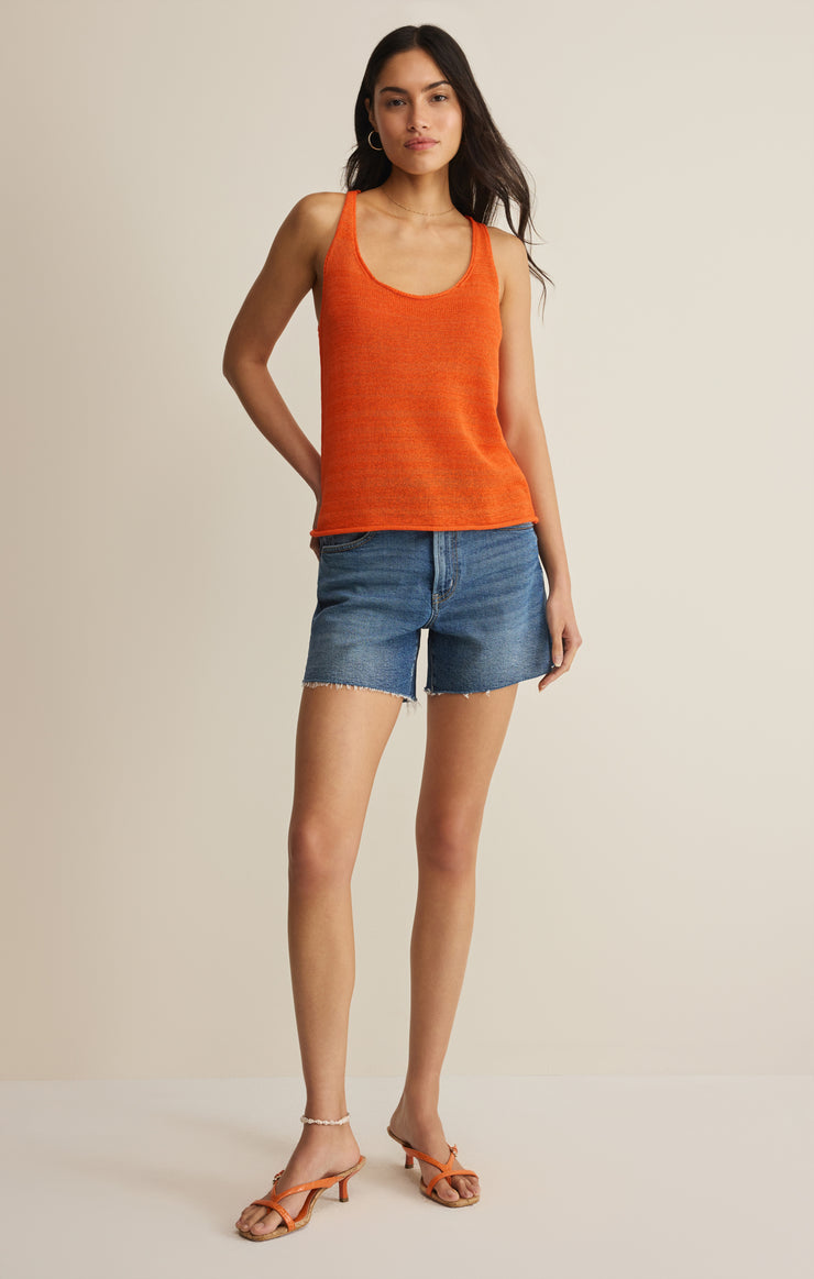 Sweaters Perch Linen Tank Tiger Lily Heather