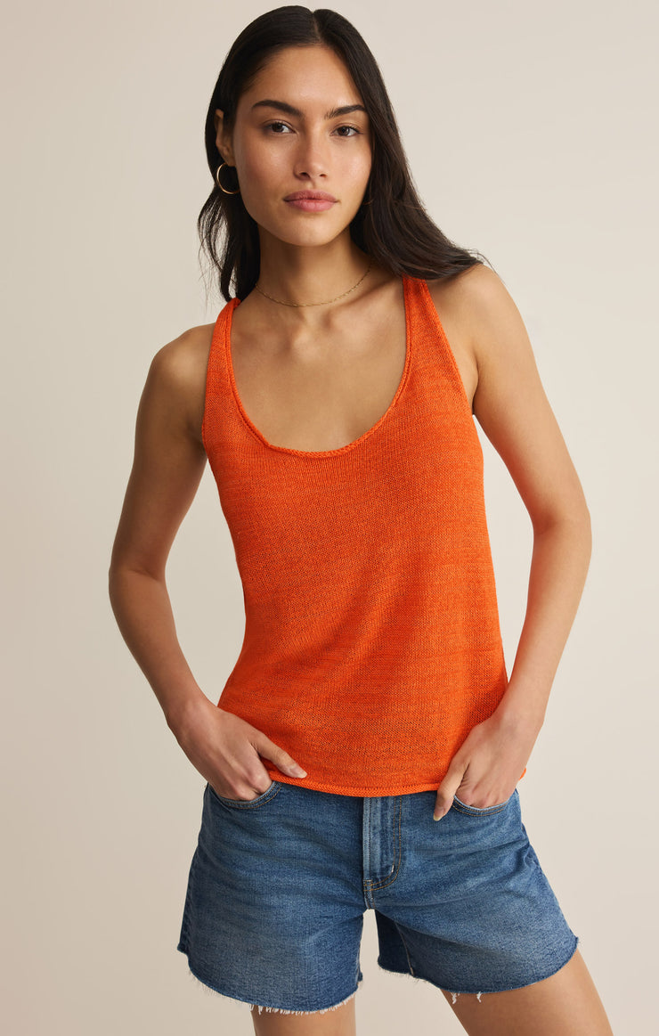 Sweaters Perch Linen Tank Tiger Lily Heather