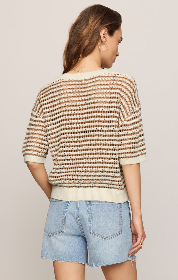 Sweaters Kylo Striped Crochet Sweater Taro