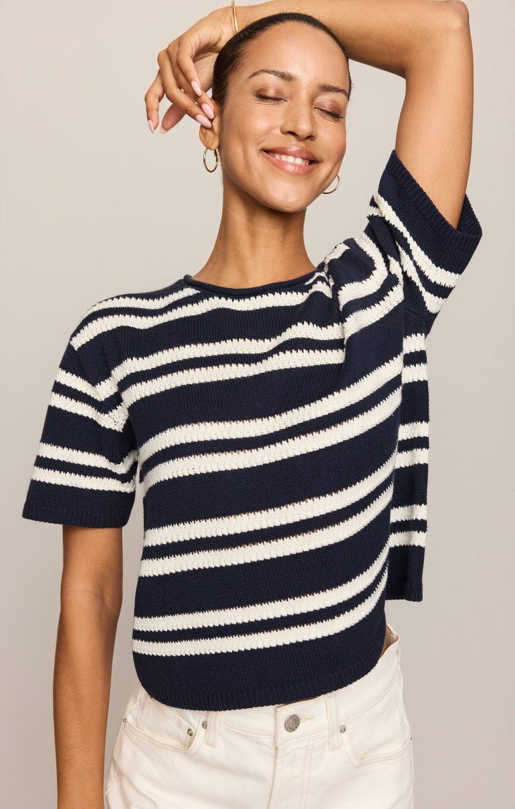 Sweaters Prado Stripe Sweater Top Eclipse