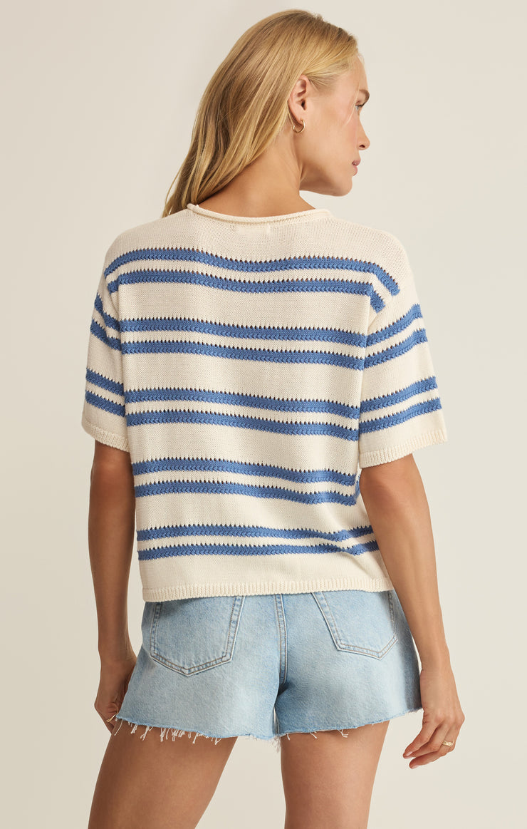 Sweaters Prado Stripe Sweater Top Lake Blue