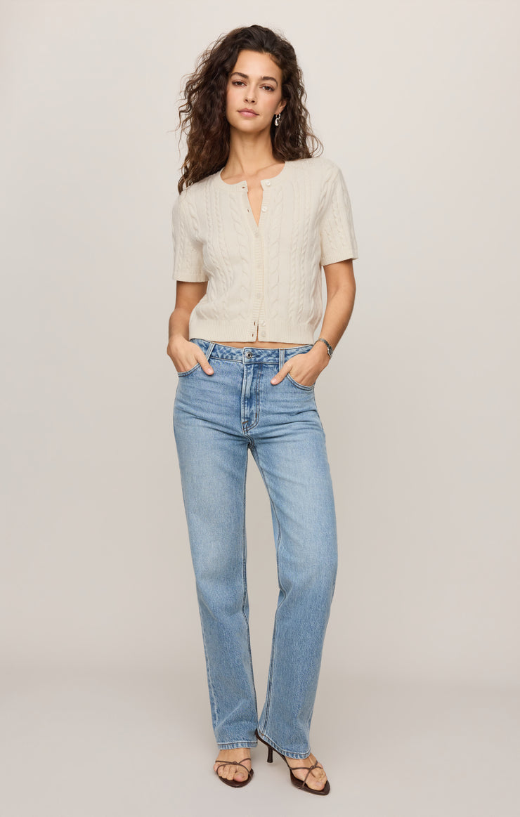 Sweaters Cera Short Sleeve Cardigan Cloud
