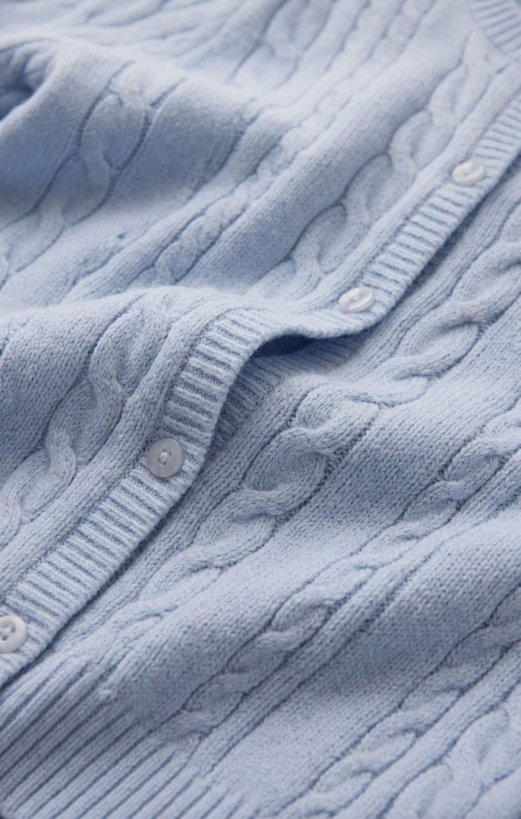 Sweaters Cera Short Sleeve Cardigan Skyline