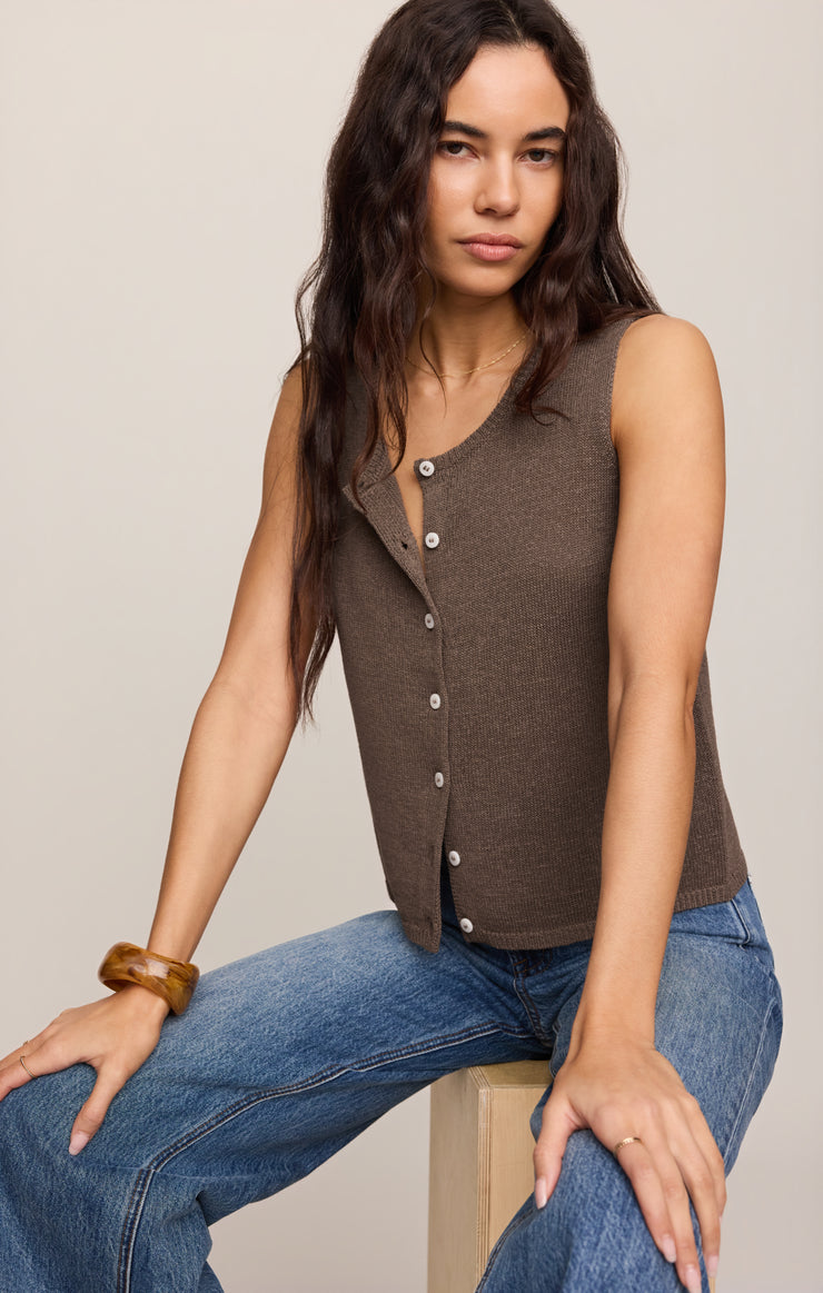 Syd Linen Knit Vest