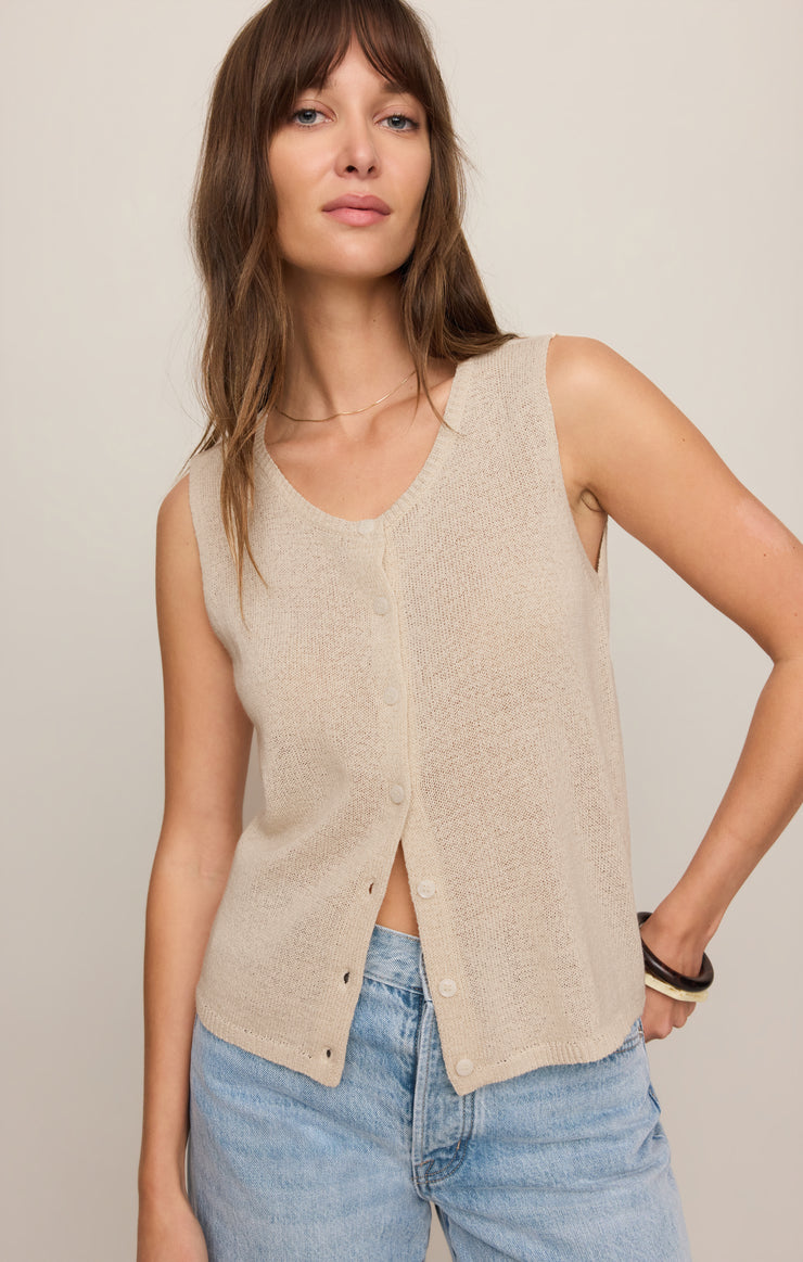 Sweaters Syd Linen Knit Vest Sandstone