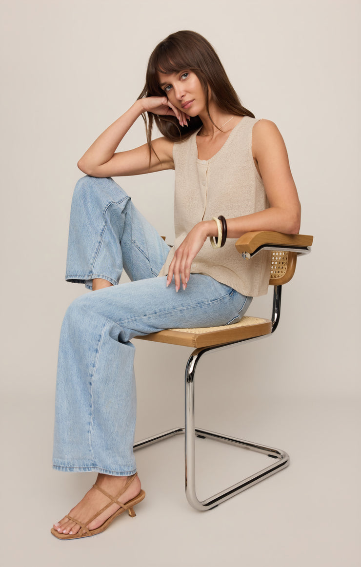 Syd Linen Knit Vest