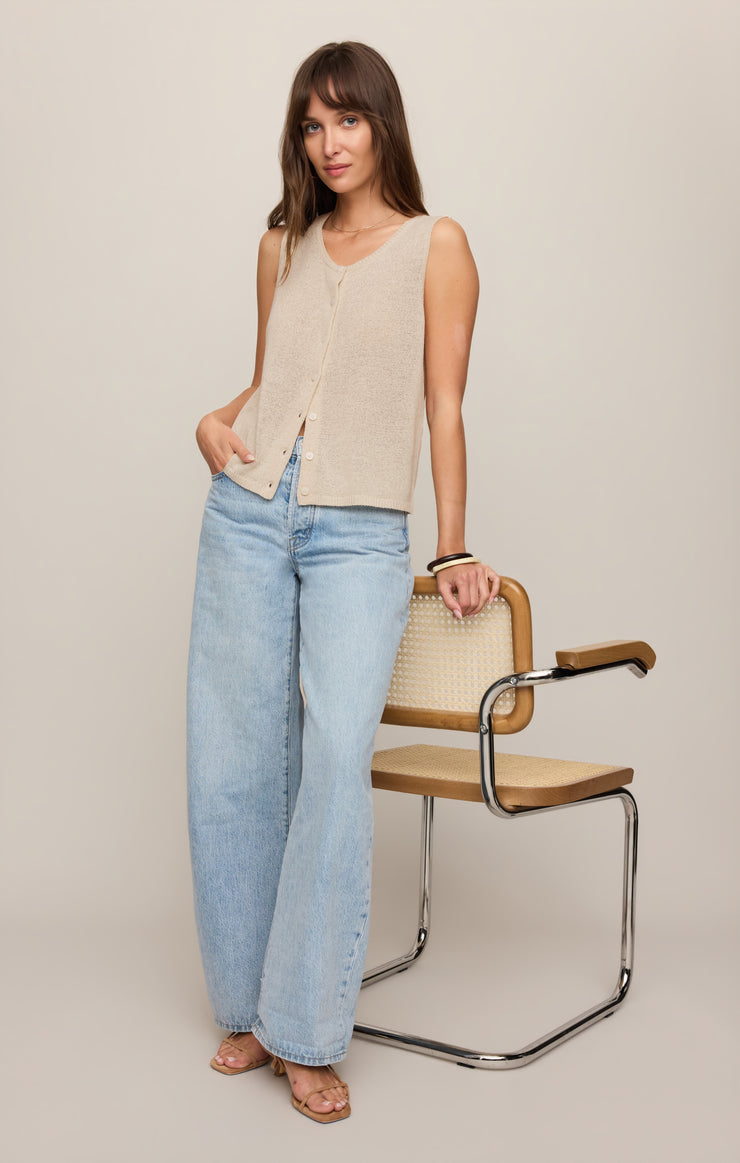 Syd Linen Knit Vest
