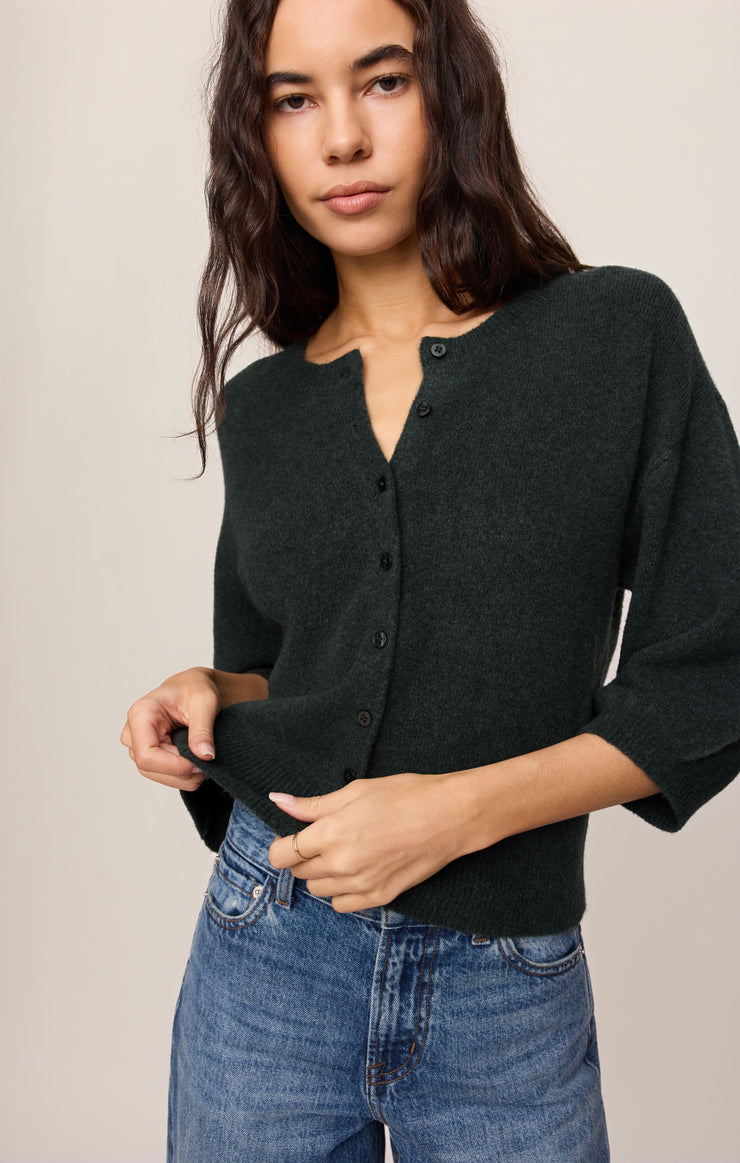 Sweaters Valor Short Sleeve Cardigan Emerald Cove