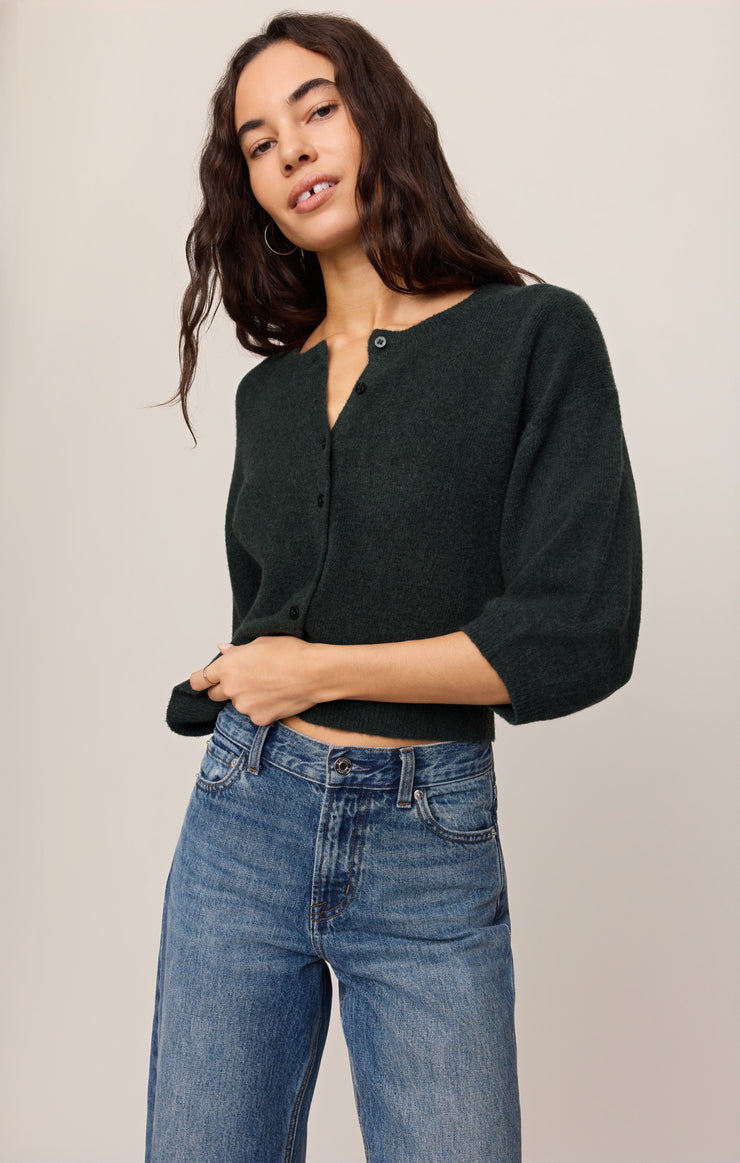 Sweaters Valor Short Sleeve Cardigan Emerald Cove