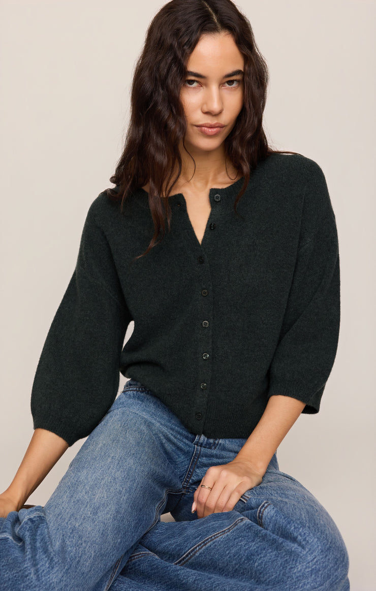 Sweaters Valor Short Sleeve Cardigan Emerald Cove