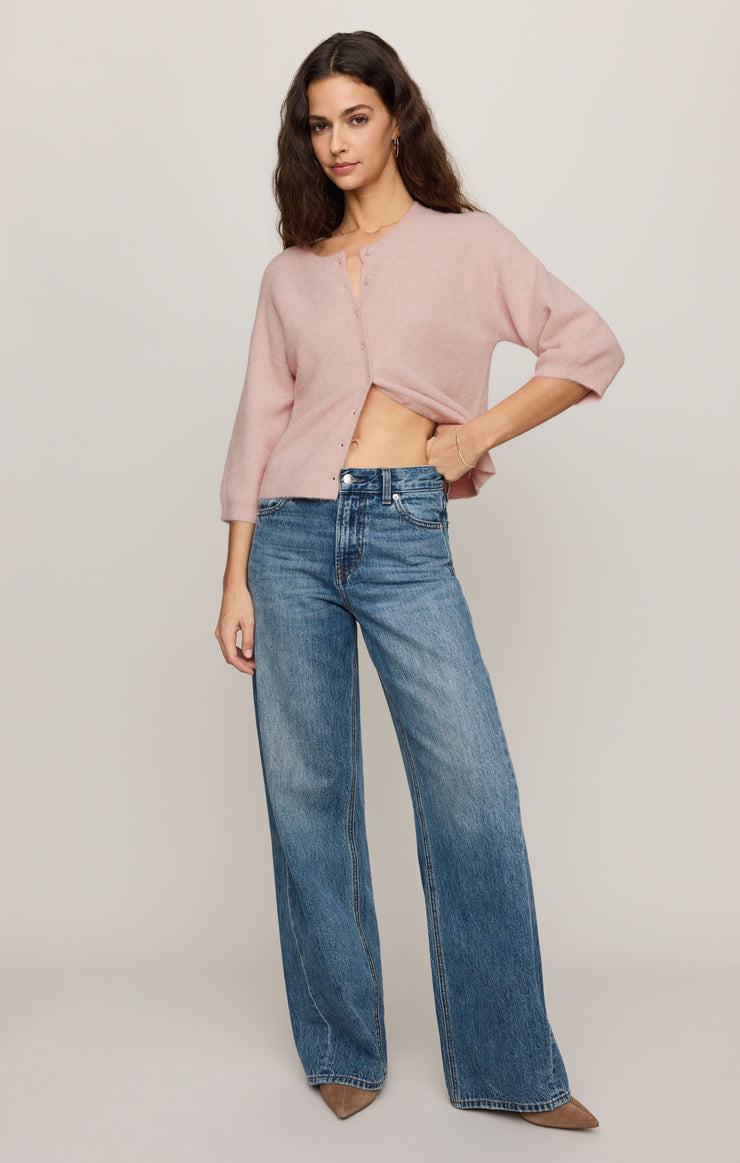 Sweaters Valor Short Sleeve Cardigan Soft Blush
