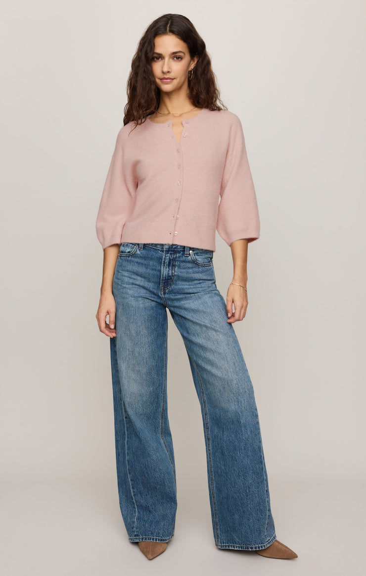 Sweaters Valor Short Sleeve Cardigan Soft Blush