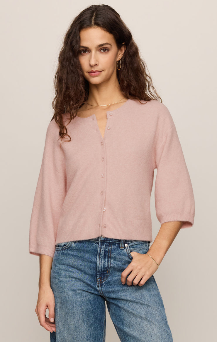 Sweaters Valor Short Sleeve Cardigan Soft Blush