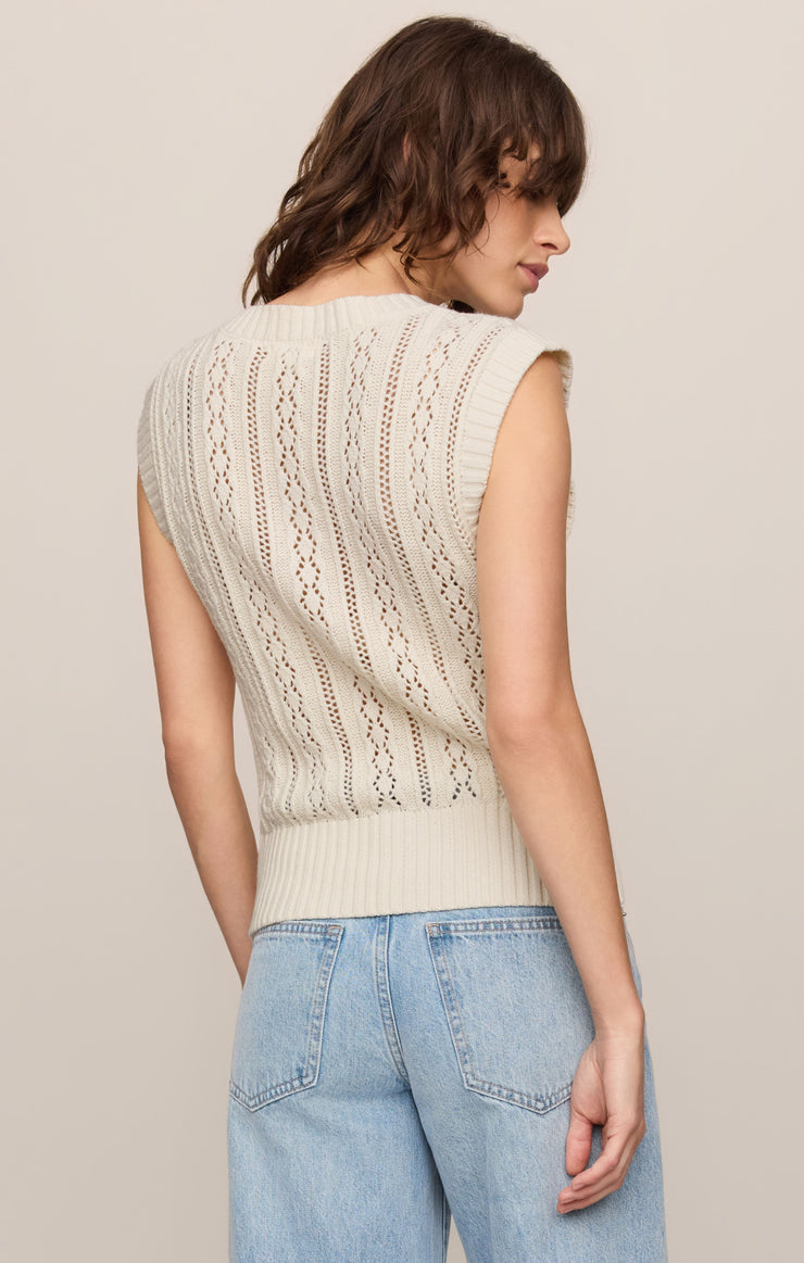 Sweaters Cabot Crochet Vest Sandstone